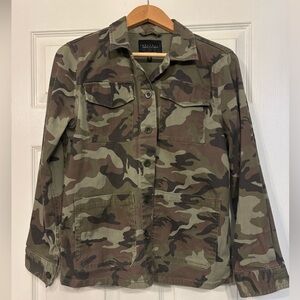 Sanctuary Jacket Womens Medium Camo Anthropologie Button Front Military Utility
